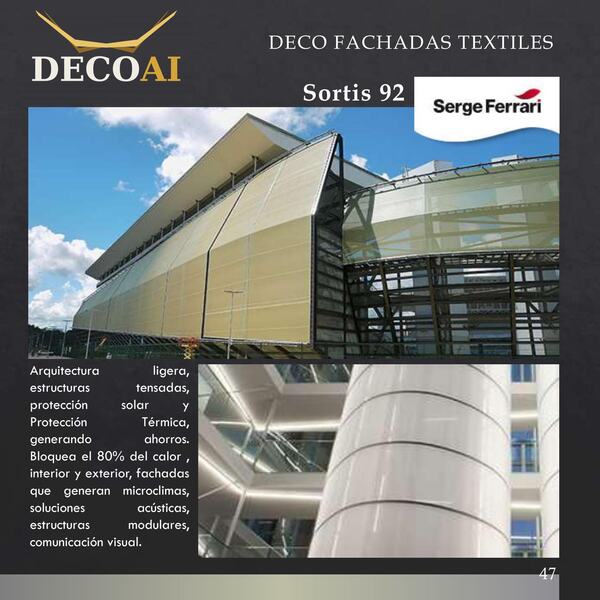 Catálogo: fachadas textiles